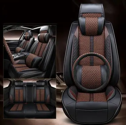 

Full set car seat covers + Steering wheel cover for Mazda CX-5 2025-2012 durable seat case breathable seat cushion for CX5 2022