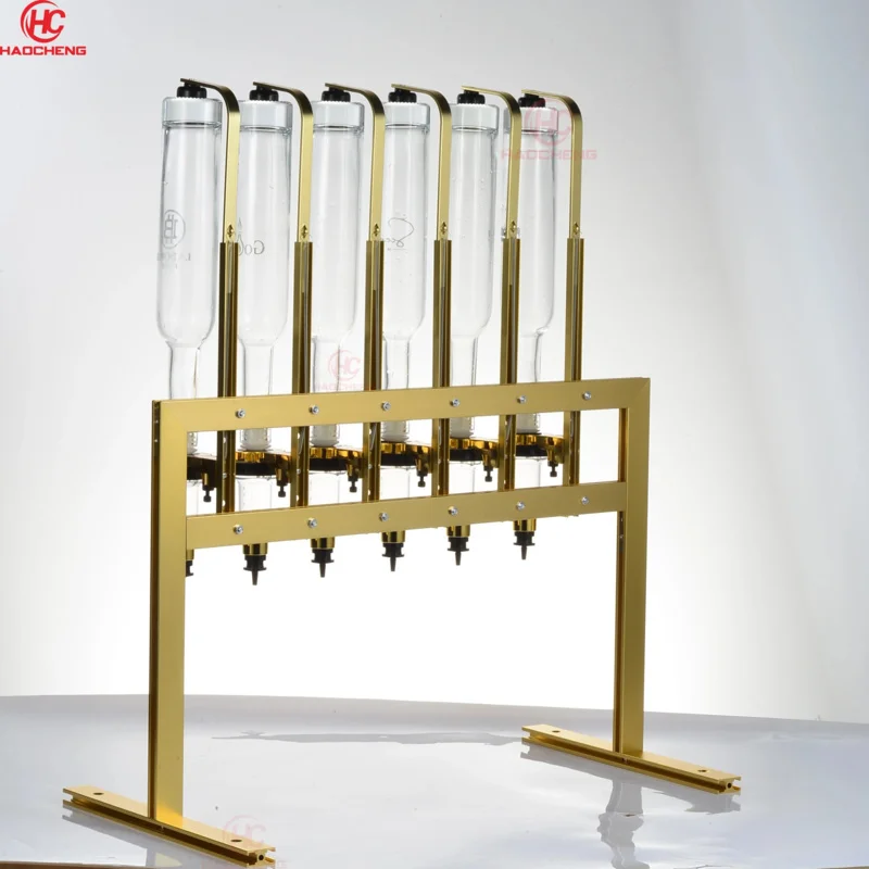 custom.Perfume Dispenser Bar Display Stand Shelves Cabinets with 375ML 6 Glass Bottles Cosmetic Shop Display Perfume - view 2