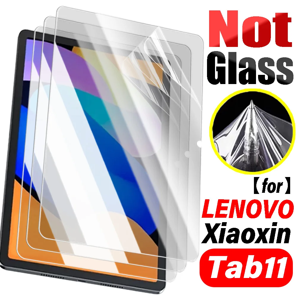 1-3Pcs Soft Hydrogel Films for Lenovo Xiaoxin Tab11 11 Inch HD Anti-scratch Screen Protectors Waterproof Films for Xiaoxin Tab11