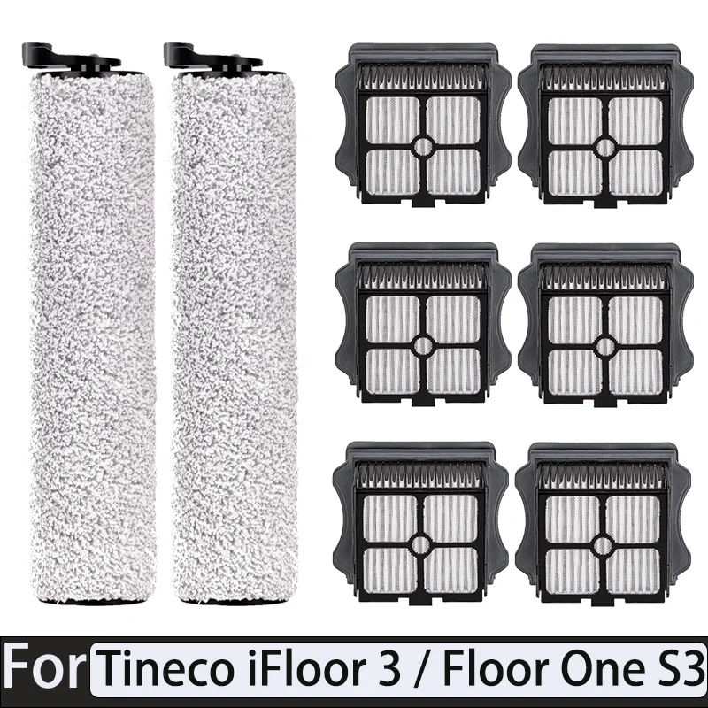 Pour Tineco iFloor 3 / Floor One S3 rouleau brosse Hepa filtre aspirateur accessoires sans fil humide sec laveuse pièces de rechange