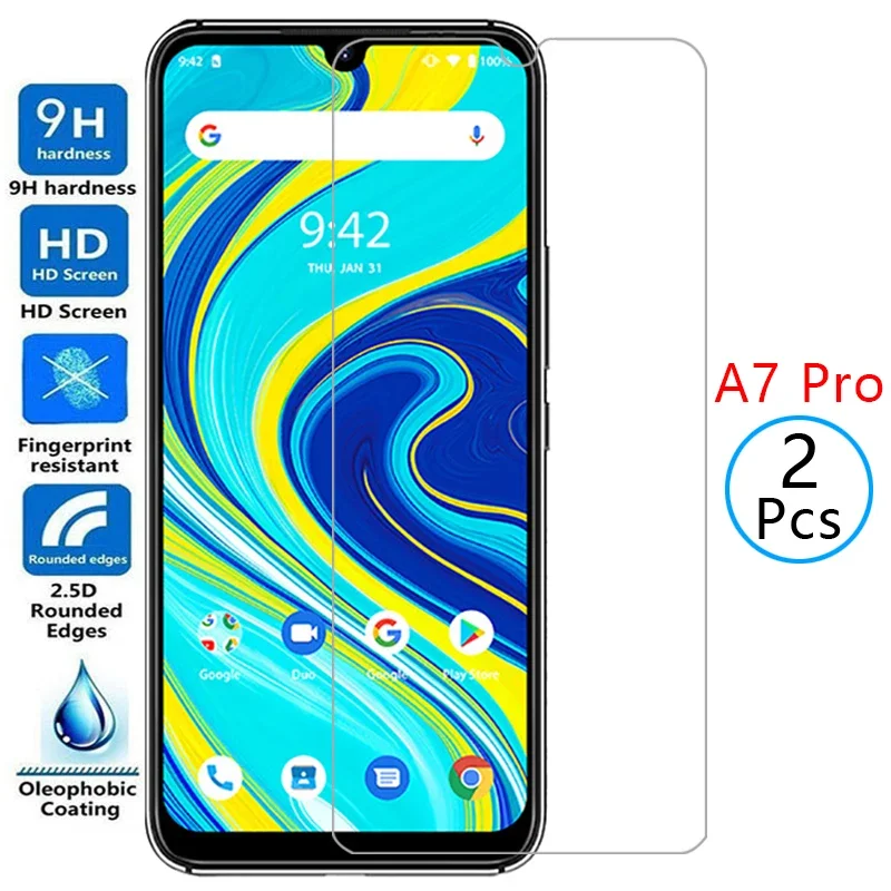 

2 шт. защитное закаленное стекло для umidigi a7 pro защита для экрана на umi digi a 7 7a a7pro 7apro 6,3 защитная пленка аксессуары 9h