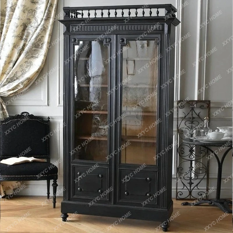 

Винный шкаф QQ "Atmospheric Wine Cabinet" в ретро-стиле с гравировкой, с открытыми ящиками, для хранения и демонстрации, с возможностью индивидуальной настройки.