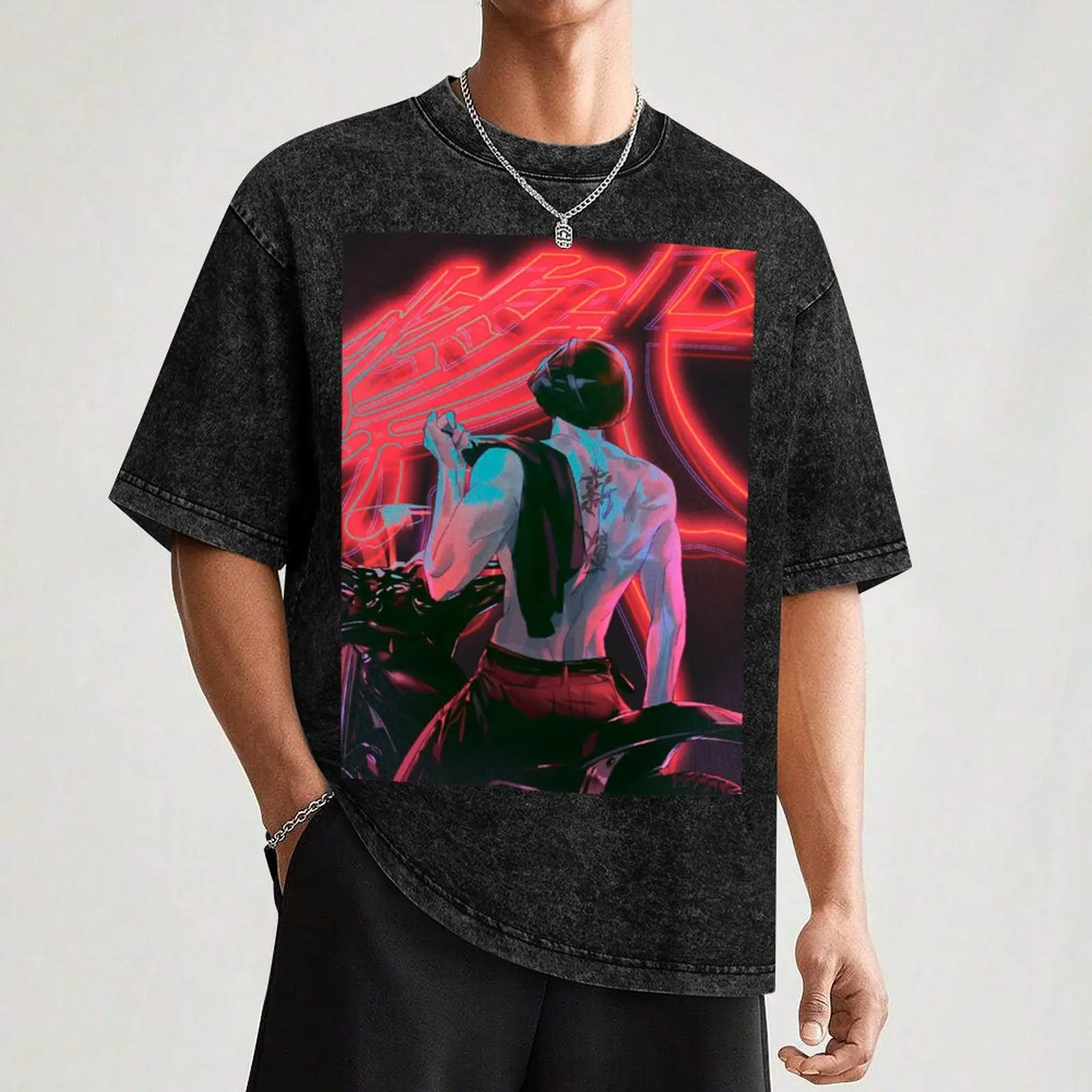 Jin Cheong Woo Under the green light manhwa T-Shirt Basic Lightweight Short Sleeve Tee