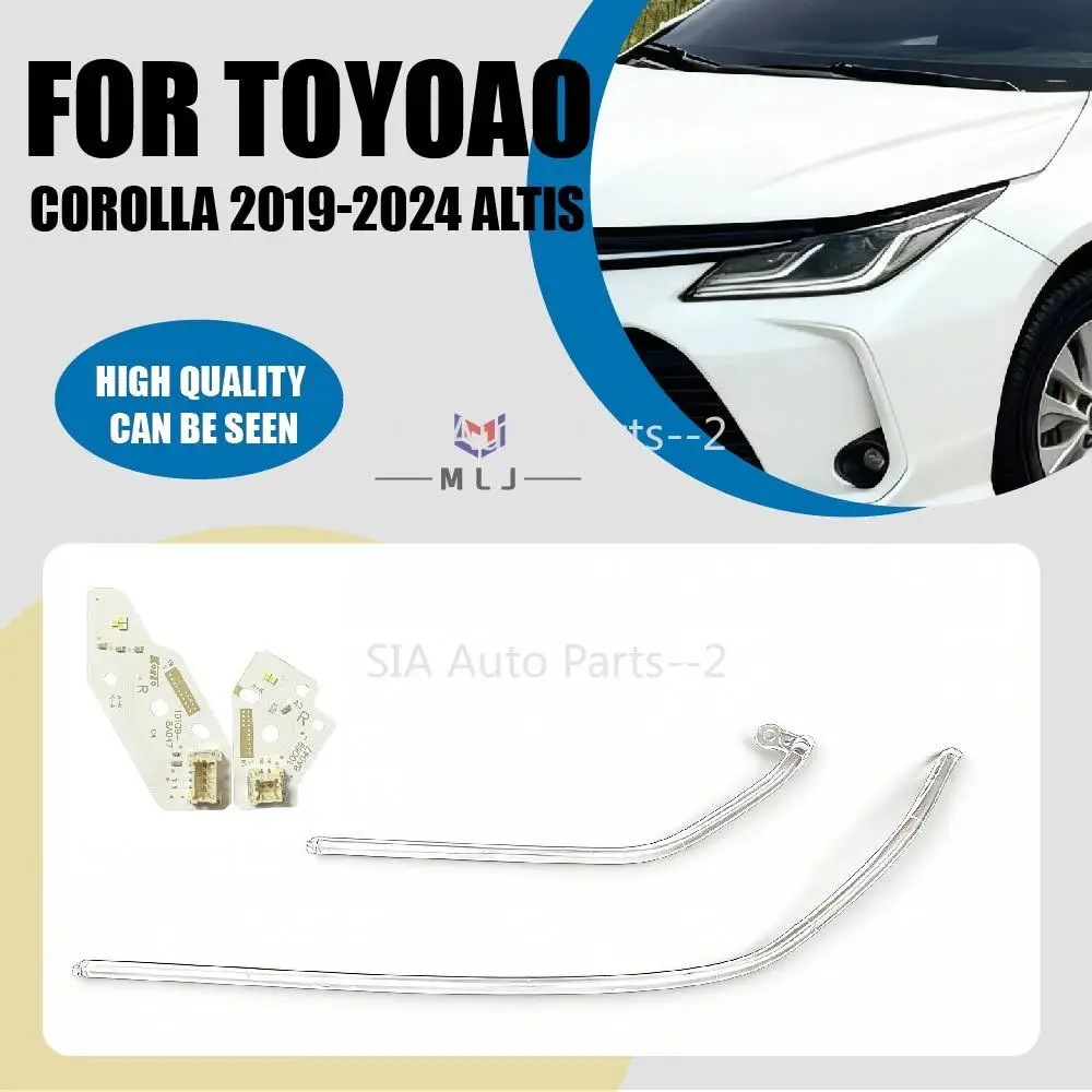 

НОВИНКА: Светодиодная трубка-световод для ДХО Toyota Corolla 2019-2024 ALTIS, белая светодиодная плата-источник света, автомобильные аксессуары