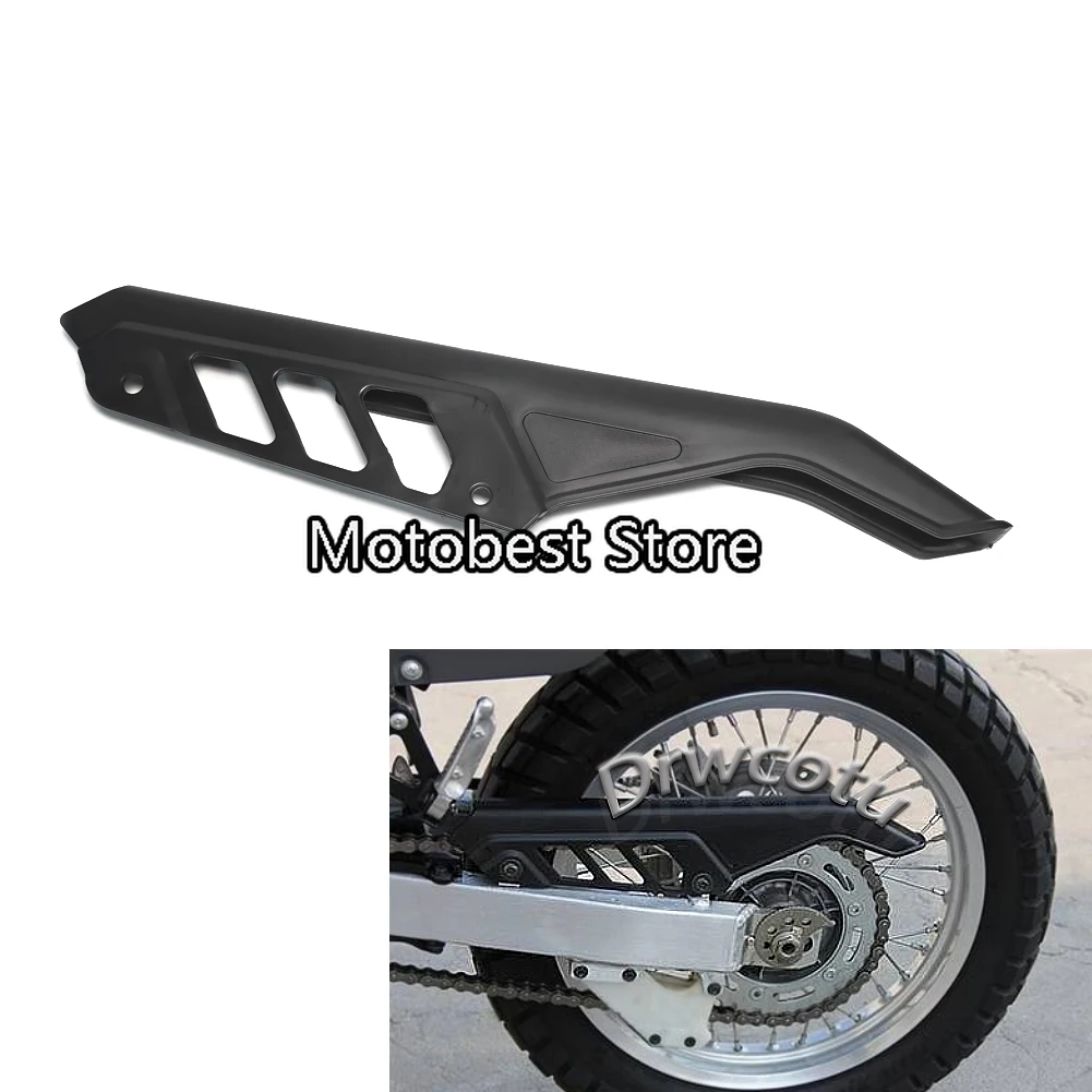 Osłona łańcucha dekoracja osłona ramy zębatki łańcucha dla Suzuki DR125 DR200 DR650 2004-2017 DR 125/200/650