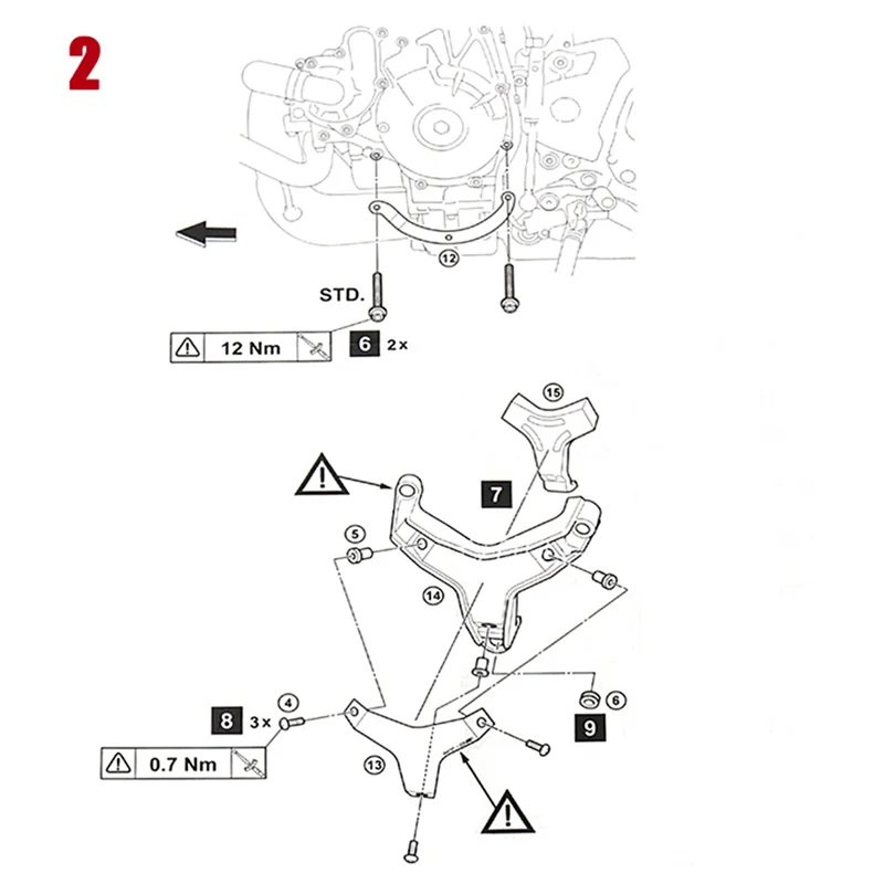 

AEA6-Motorcycle Engine Protectors Frame Sliders Anti Crash Pad Falling Protection Parts For Yamaha MT-09 2021 2022 Tracer 9 GT 2