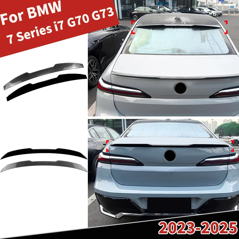 

Car Spoiler Wing for BMW 7 Series I7 G70 G73 2023-2025 Rear Top/Mid Tail Fin Protector External Decoration Lid Body kits Tuning