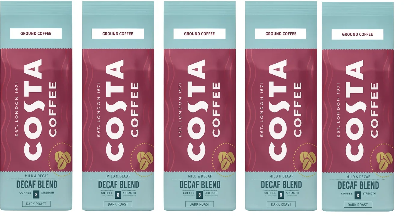 Kawa mielona Costa Coffee Decaf 5x200g