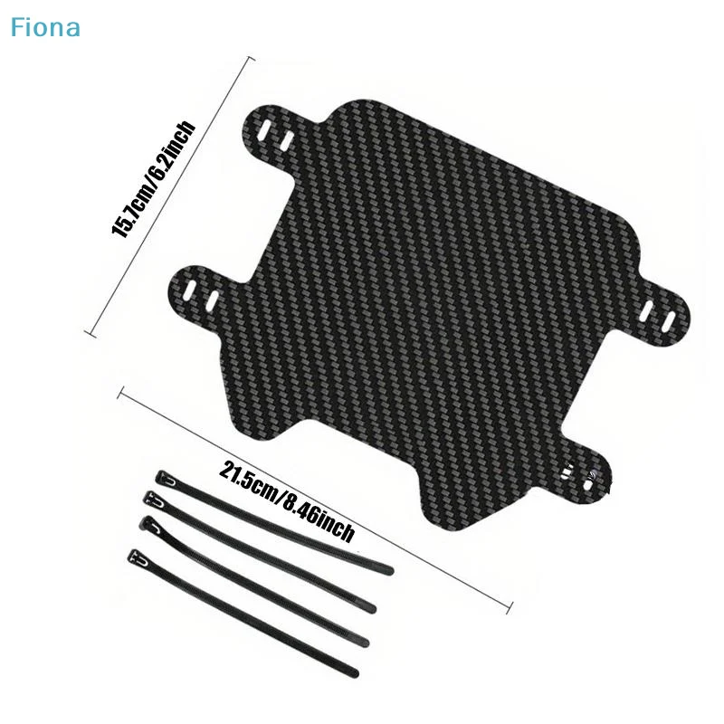✔Carbon Fiber Texture Front Fender Mudguard License Plate For Mountain Bike Motorcycle Bicycle Front Wheel Splash Guard