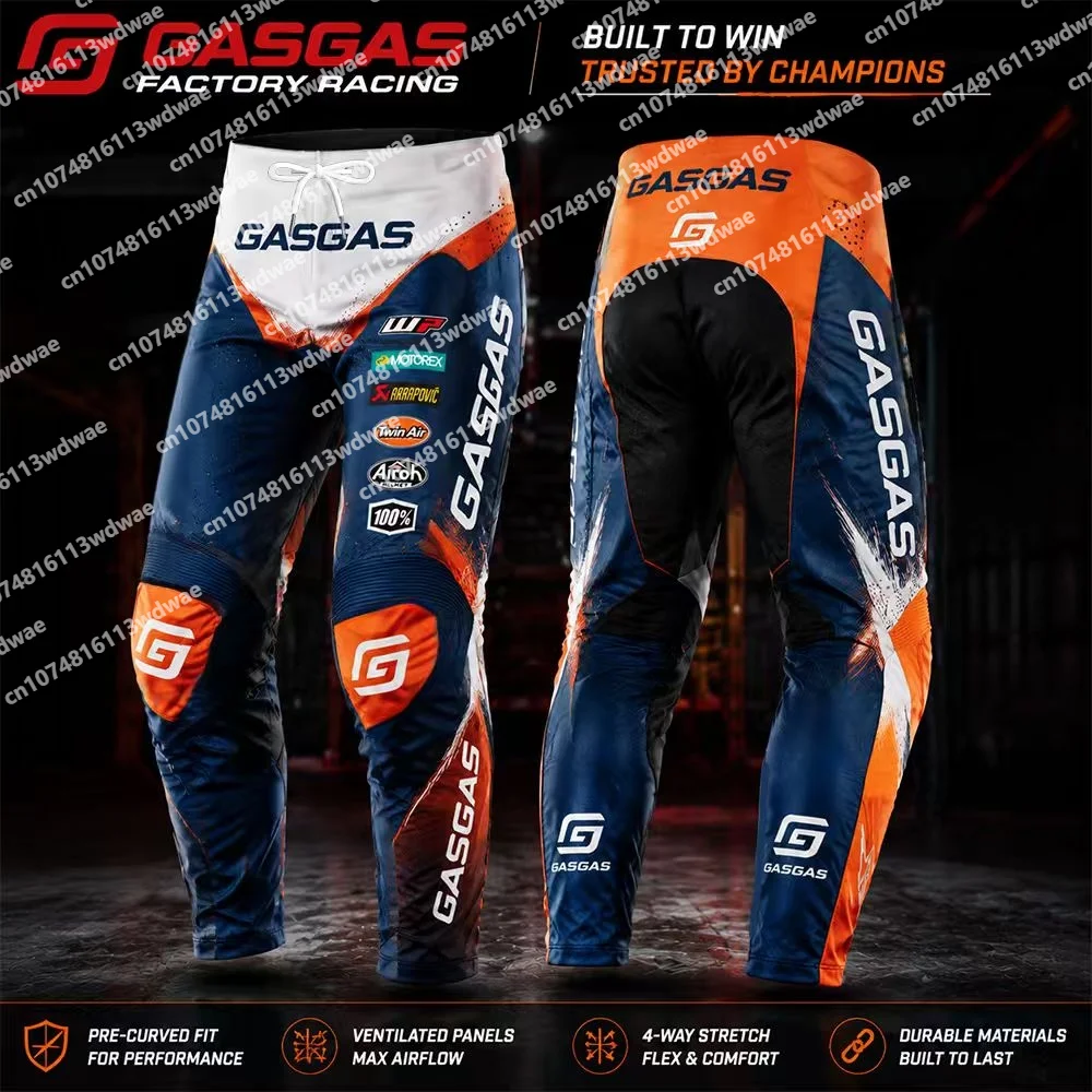 2026 New GasGas Factory Racing Motocross Pants Off-road Dirt Bike Trousers Breathable Motorcycle Men Racing Riding Pants - view 6