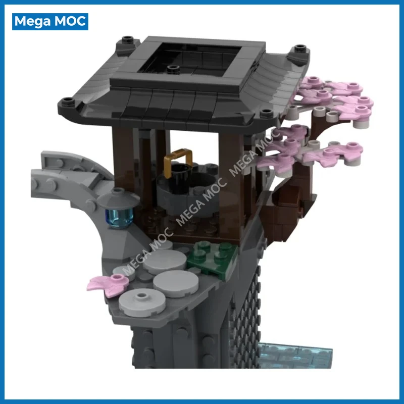 Mystic Spirit Wildland Ruins MOC Building Blocks Twilight Ancient Terrain Construction Brick Kit Desktop Fantasy Diorama