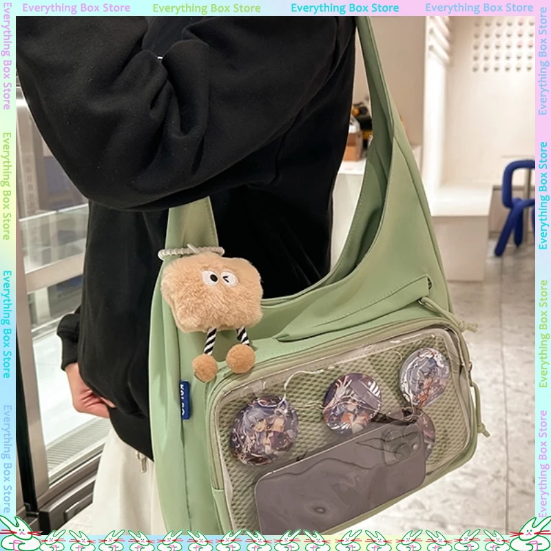 新しい女の子アニメショルダーバッグ大学大容量透明バッグ学生バッジ Itabag 二次元グッズ人形バッグ