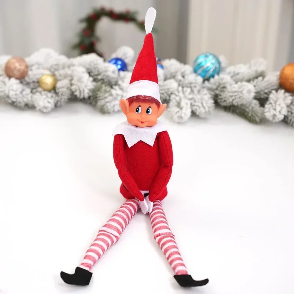 42cm Christmas Elf Behaving Behavin Badly Plush Toy Novelty Long Bendy Naughty Boy Elf on The Shelf Christmas Elves Doll