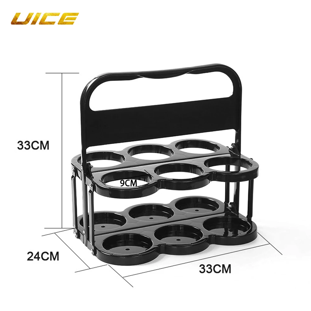 Hockey BottleIce Hockey Water Bottle Cage Overlap Storage Rack Glass Beer Bottle Foldable Water Bottle Rack Outdoor Sport Bottle