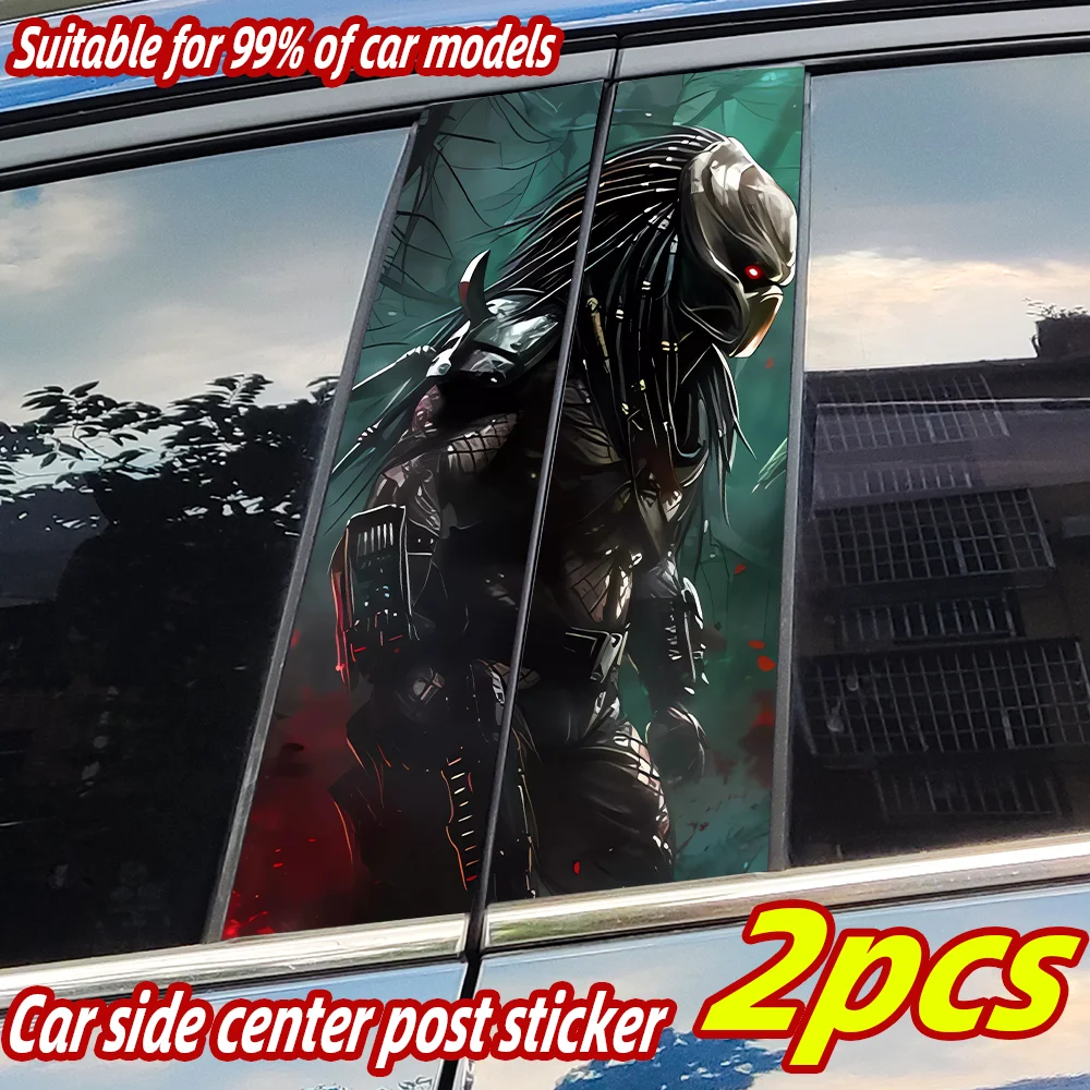

Predator Car Stickers Auto B Pillar Waterproof Sunscreen Decoration Cover Scratches Car Doors Pillar Vinyl Decals Accessories