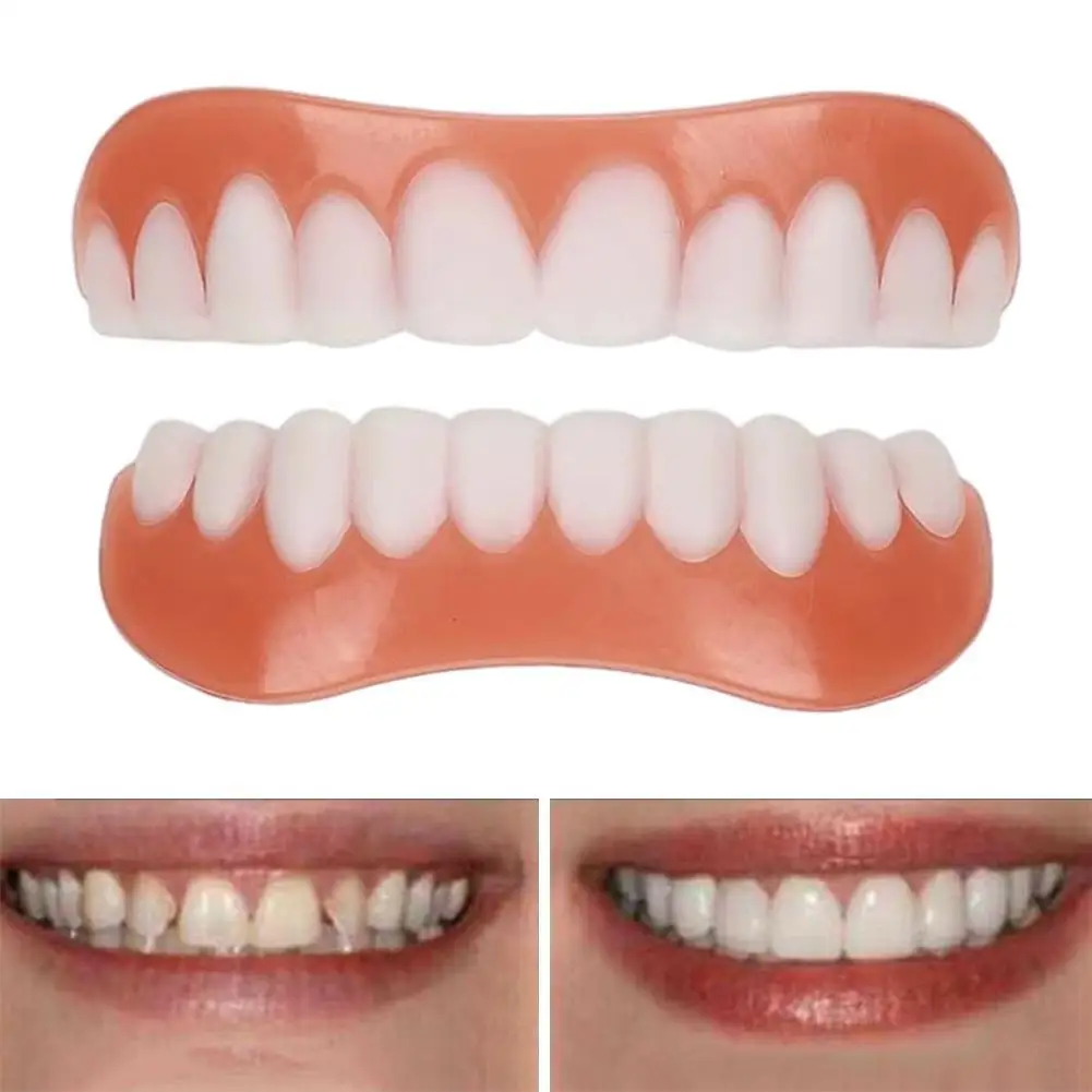 

Silicone Cosmetic Denture Upper/lower Care Braces Prosthes Beauty Tool Cover Simulation Dental Care tool