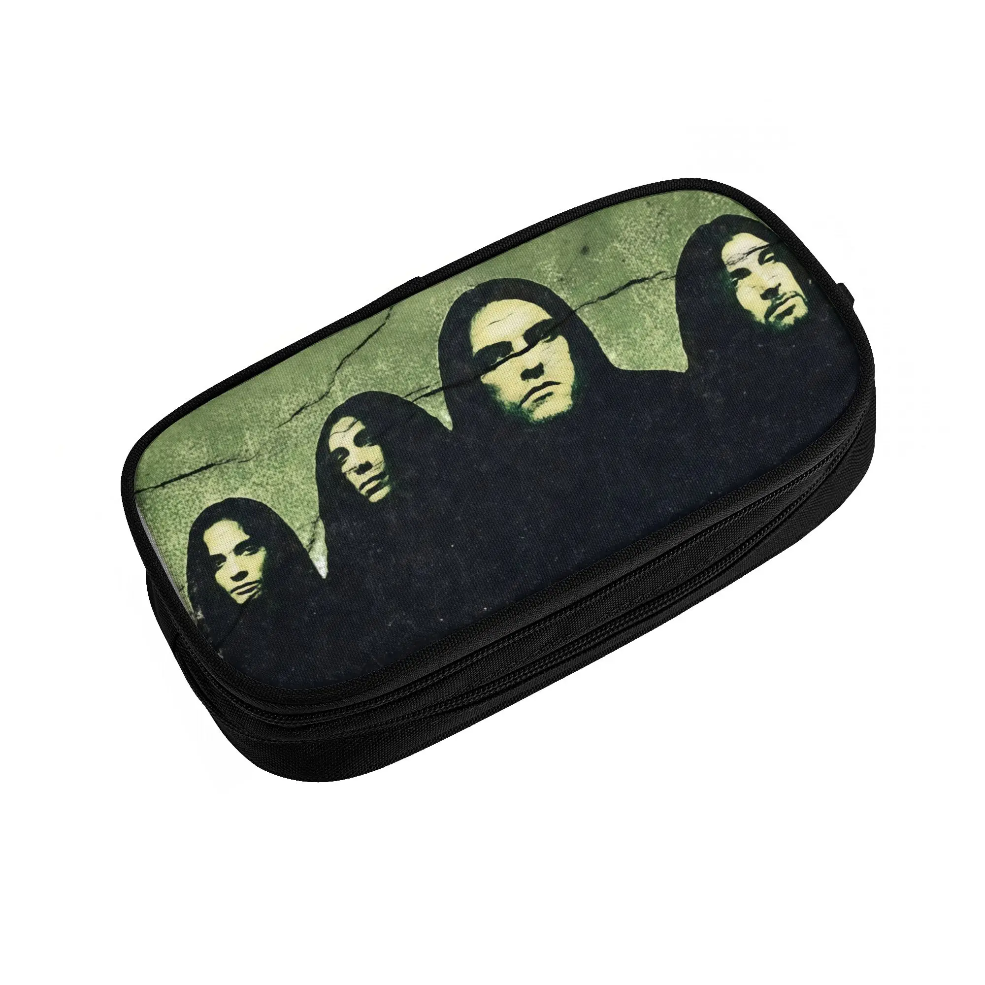 Gothic Metal Band Type O Negative  Cute Pencil Case Girl Boy Large Capacity  Pencil Pouch School Accessories