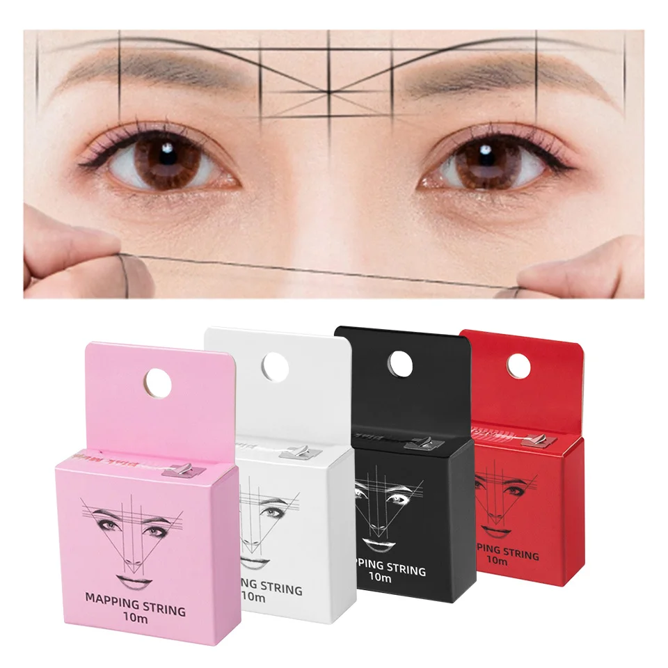 

Mapping Pre-ink String For Microblading Eyebow Make Up Dyeing Liners Thread Semi Permanent Positioning Eyebrow Measuring Tool