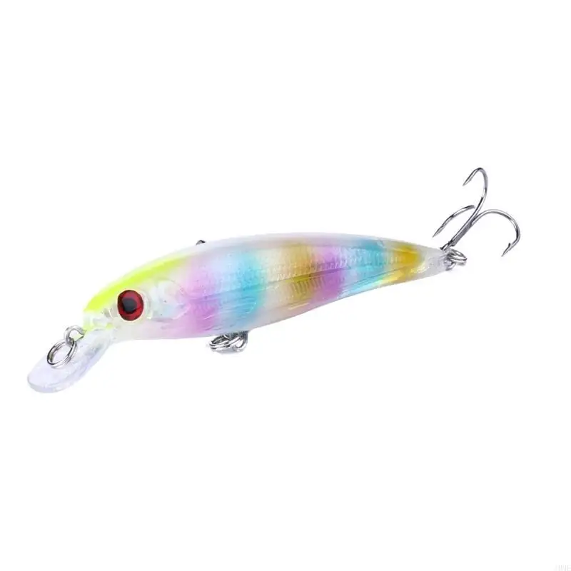 Artificial Fishing Casting Assortment, 10Pcs 11cm Mixed Finish Lures Baits with Metal Hook Hardware for Sea Use Daily JOME