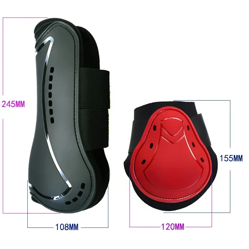 ม้าขาป้องกันรองเท้าปรับ PU Neoprene Horse Splint รองเท้าขาป้องกันสําหรับการฝึกอบรมแข่งขี่กระโดด