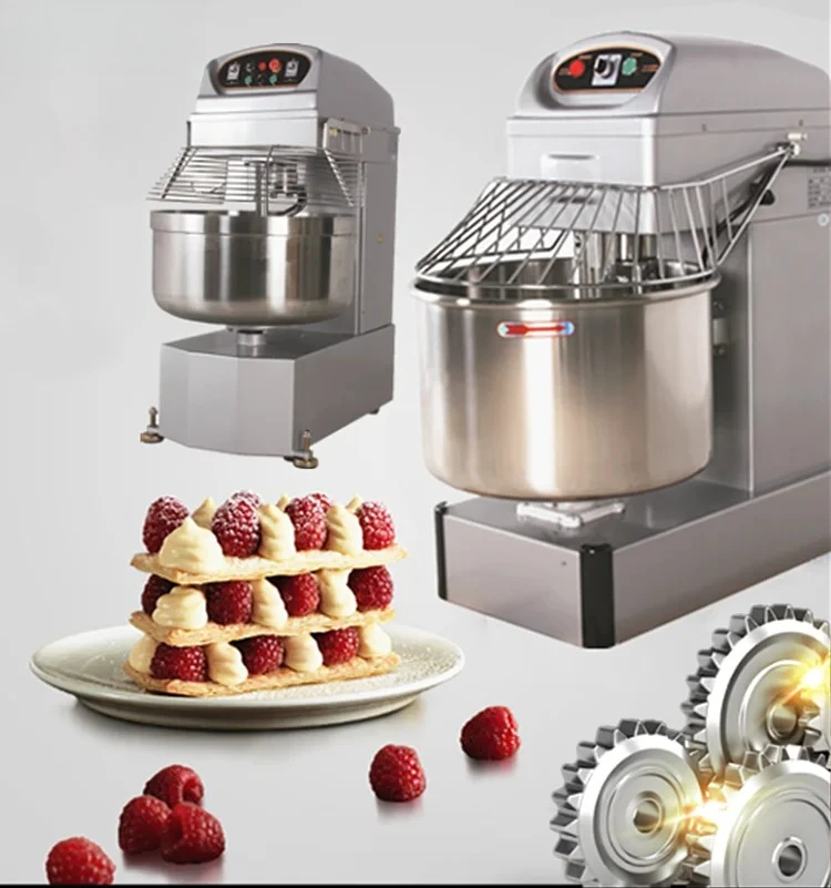 Food Mixer Commercial industrial noodle bread spiral dough mixer 50 100 kg  25kg 50kg 100kgflour mix machine for bakery