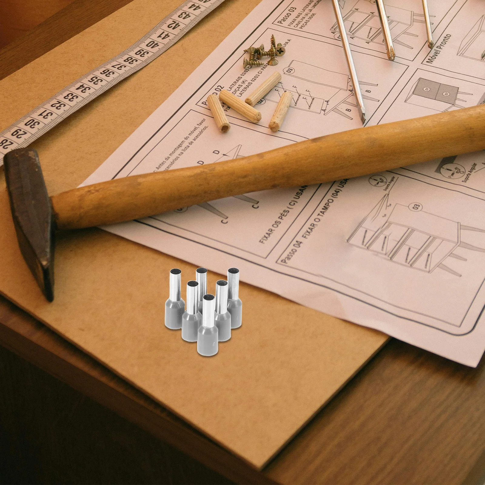 

100pcs Tube Cold Press Terminal Waterproof Crimp Connectors No Soldering Needed For Indoor Outdoor Wiring Automotive Electrical