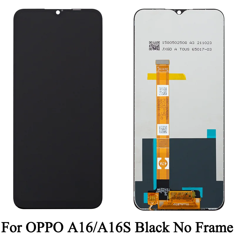 CPH2269 CPH2271 100% New Premium Lcd For OPPO A16 Display Touch Screen Digitizer Panel Assembly For A16S LCD SCREEN WITH FRAME