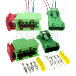 1 Set 4 Way Starter Auto Docking Connector For Peugeot 307 206 144998-6 185001-6 Car Oxygen Sensor Cable Harness Socket