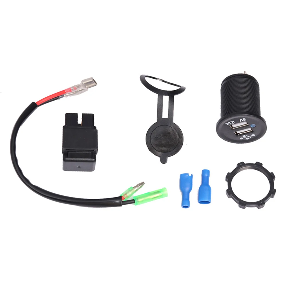 

For Kawasaki Charger Adapter Dual USB Charger Motorcycle USB Charging Easy To Use High Universality No Deformation