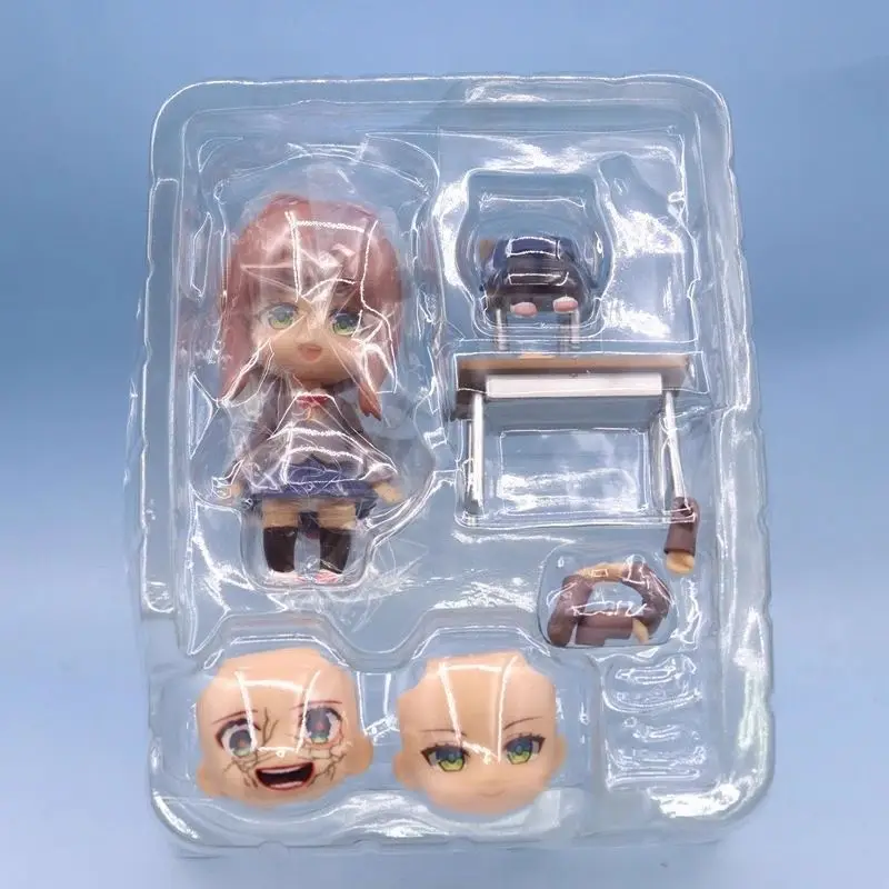Anime Doki Doki Literature Club Q Version #2283 Yuri #1817 Monika #2250 Sayori #2077 Natsuki Action Figures Models Decor Gifts