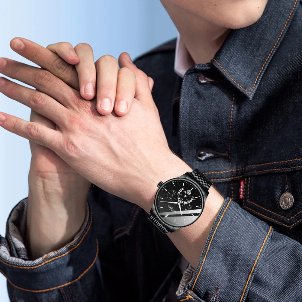 Sunlifex 2024 Sports Men's Watch Leisure Business Simple Quartz Watch