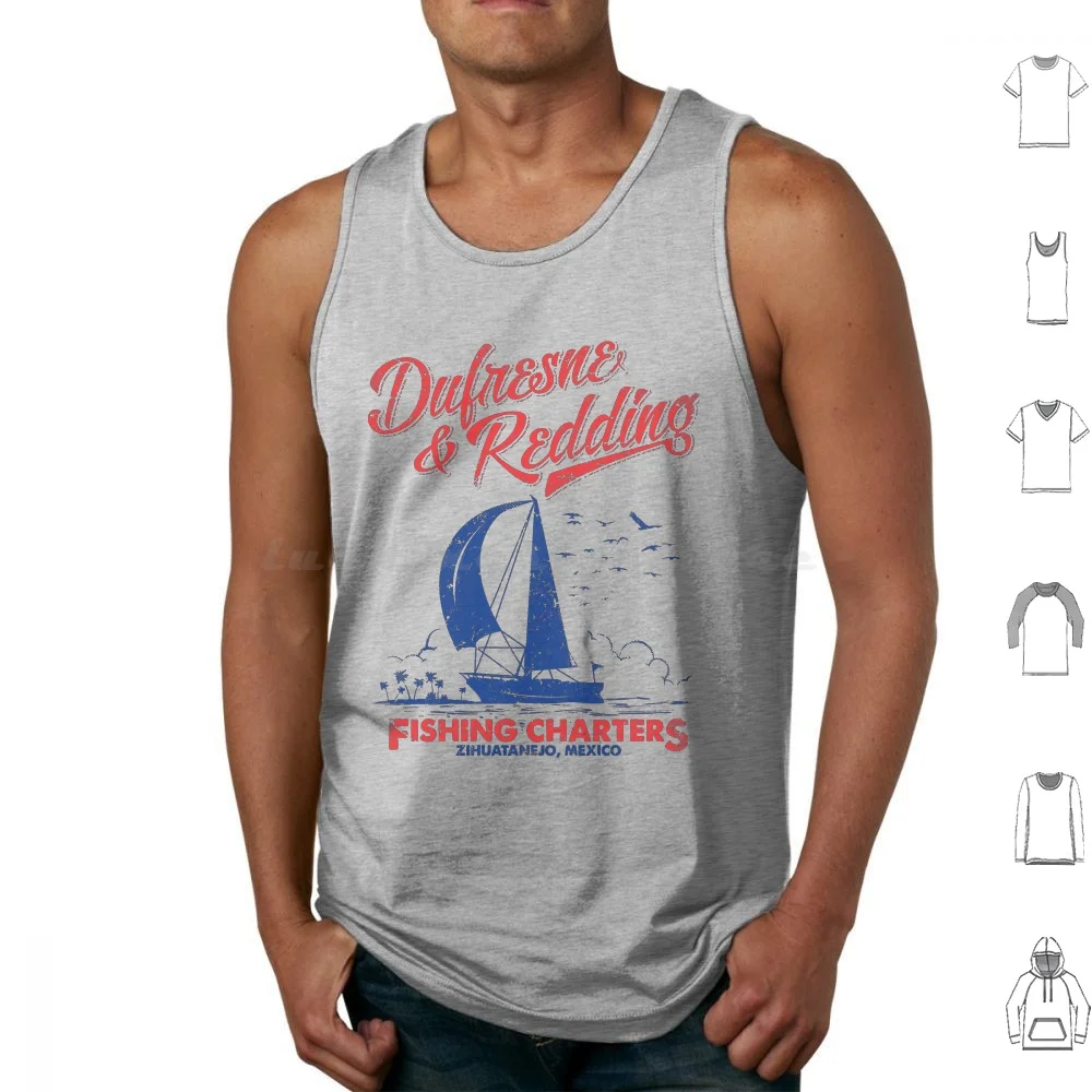 Débardeurs Dufresne et Redding, sans manches, Andy Dufresne Redding Shawshank Redemption Fishing Charters Mexico Zihuatanejo