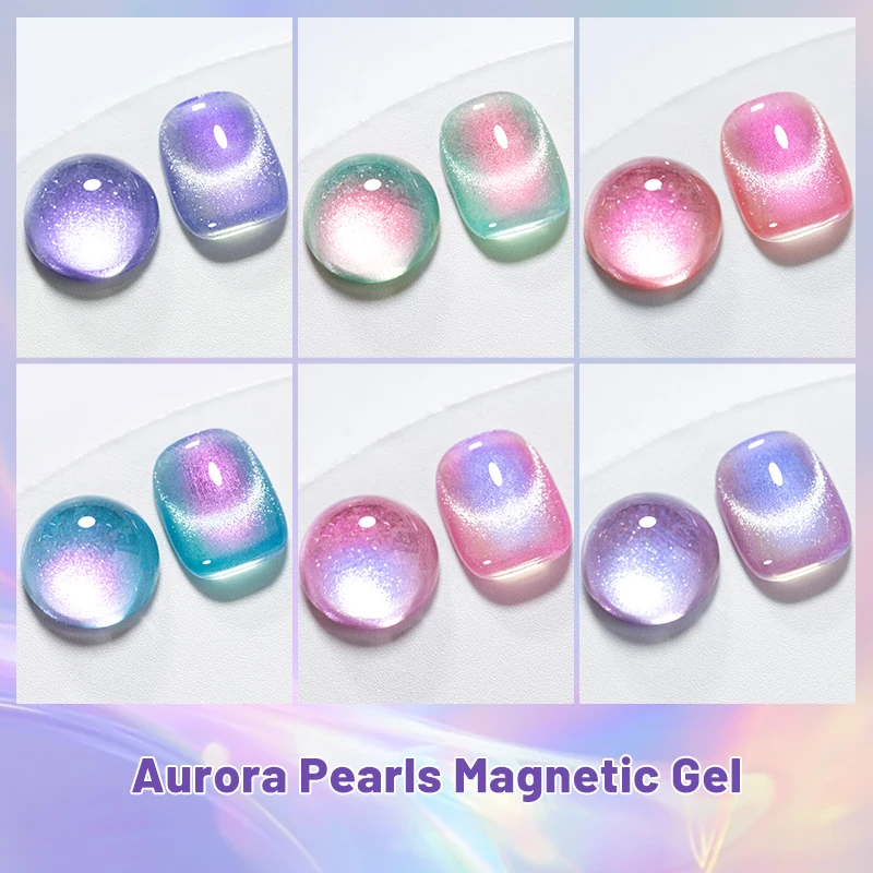 7ml Aurora Parels Kat Magnetische Gel Nagellak Parel Effect Semi-Transparante Magnetische UV LED Nail Art Vernis manicure Voor Nagels