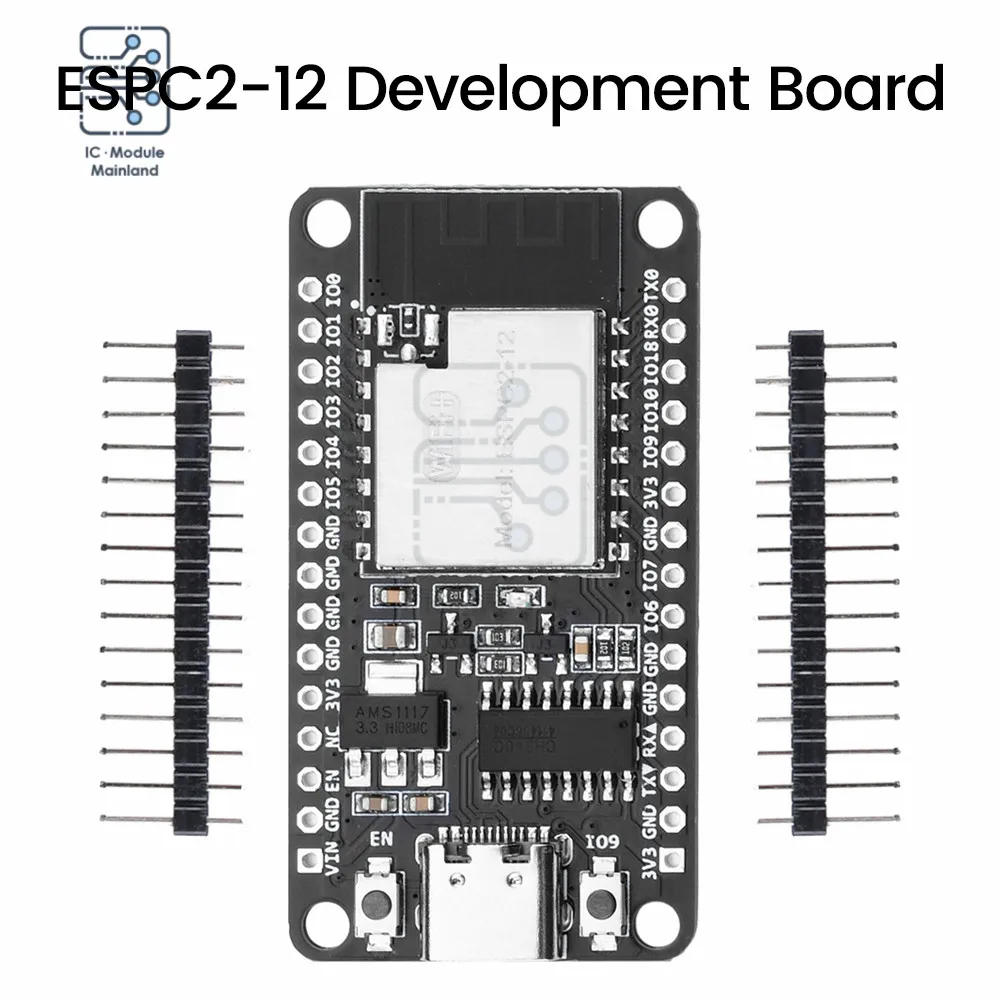 ESPC2-12 DevKit WIFI Bluetooth Development Board Onboard Module Built-in ESP8684 2M Chip for Arduino Development Board Module