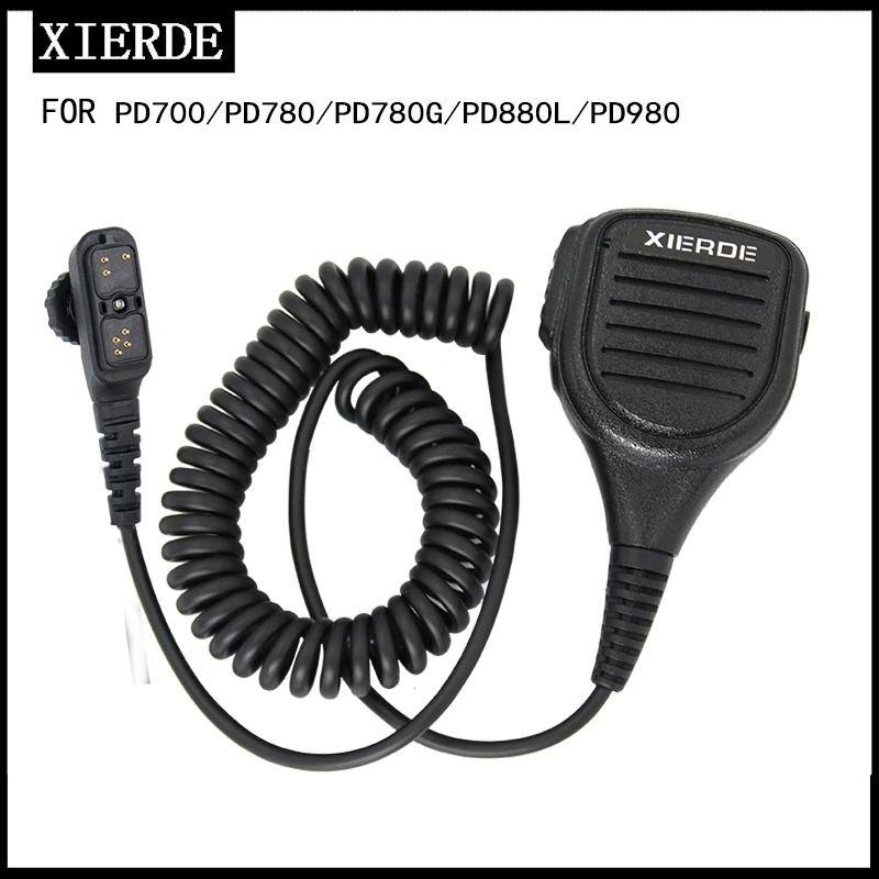 XIERDR совместима с Hytera PD700 PD780 PD785 PD780G PD782G цифровая рация ручной микрофон плечевой микрофон