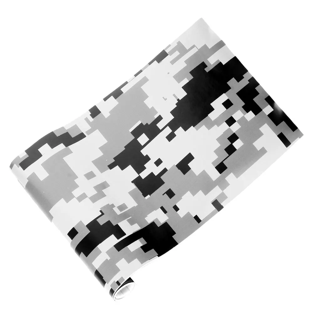 

1 Roll Camouflage Car Vinyl Wrap Film Pvc Sticker Motorcycle Decal Truck Body Decor Durable Removable Vehicle Graffiti Style
