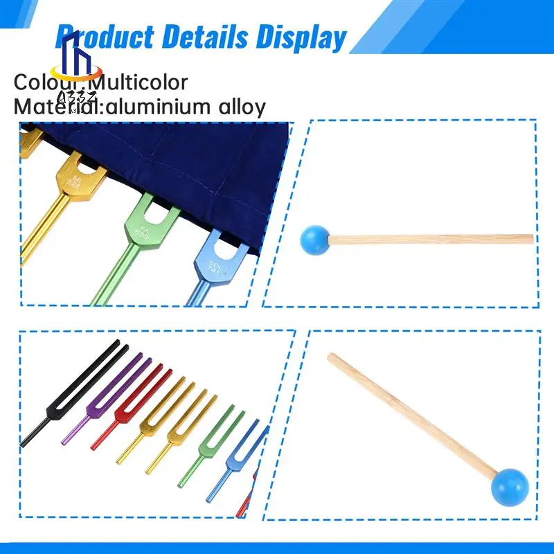 

A33Z-Tuning Forks Chakra Set, 174Hz/285Hz/396Hz/417Hz/528Hz/639Hz/741Hz/852Hz/963Hz,For Healing Chakra,Sound Therap