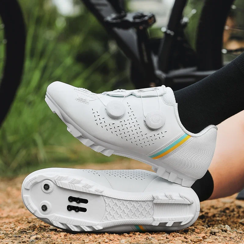 

Men Cycling Shoes Bike Speed Cleats Unisex Bicycle Professional Biking Racing Sneakers Fashion MTB Road Sport Rubber Flat Dirt