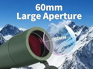 25-75X60 Spektiv für Zielschießen, Jagd, Vogelbeobachtung, Professionelles Zoom-Teleskop mit Hoher Reichweite, BAK4 – Detail 5