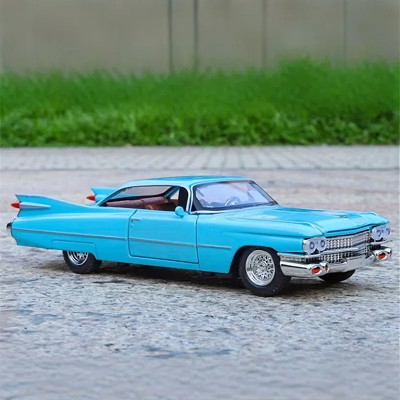 

1/32 Eldorado Biarritz Series 62 Alloy Sports Car Model Diecast Metal Classic Retro Vehicles Car Model Sound Light Kids Toy Gift