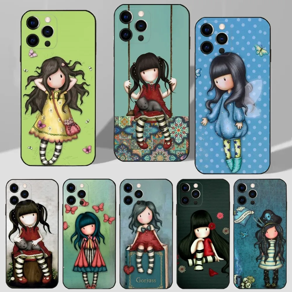 Cartoon R-RANMA 1 2 Phone Case For iPhone 16,15,14,13,12,11 Plus,Pro Max,XS,X,XR,SE,Mini,8,7 Soft Silicone Black Cover