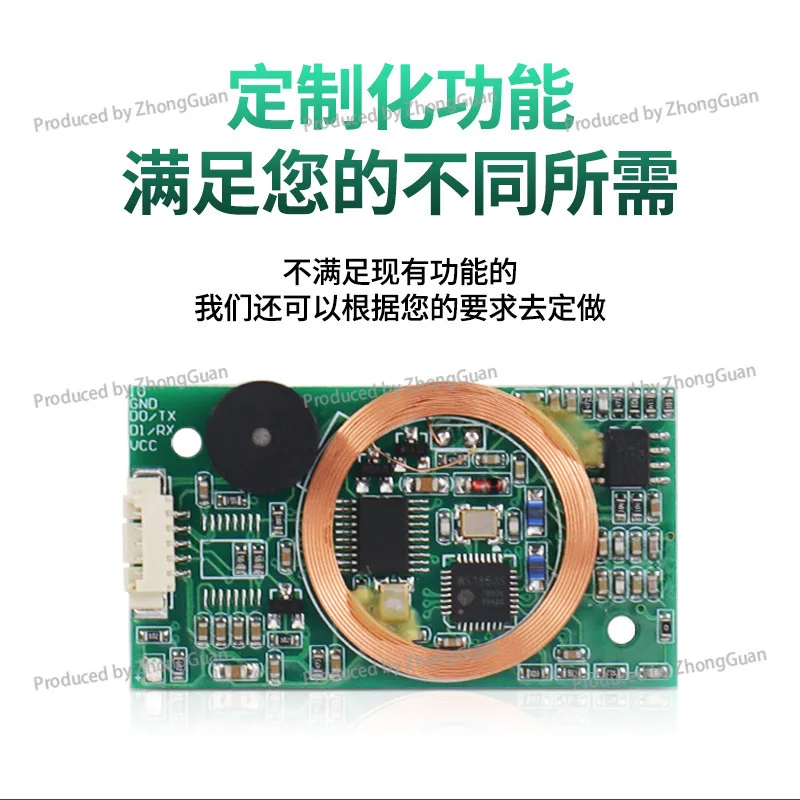 RFID Dual-band Card Reader Module IDIC Card TTL Serial Port WG Interface Built-in Card Swiping Induction Access Control Barcode