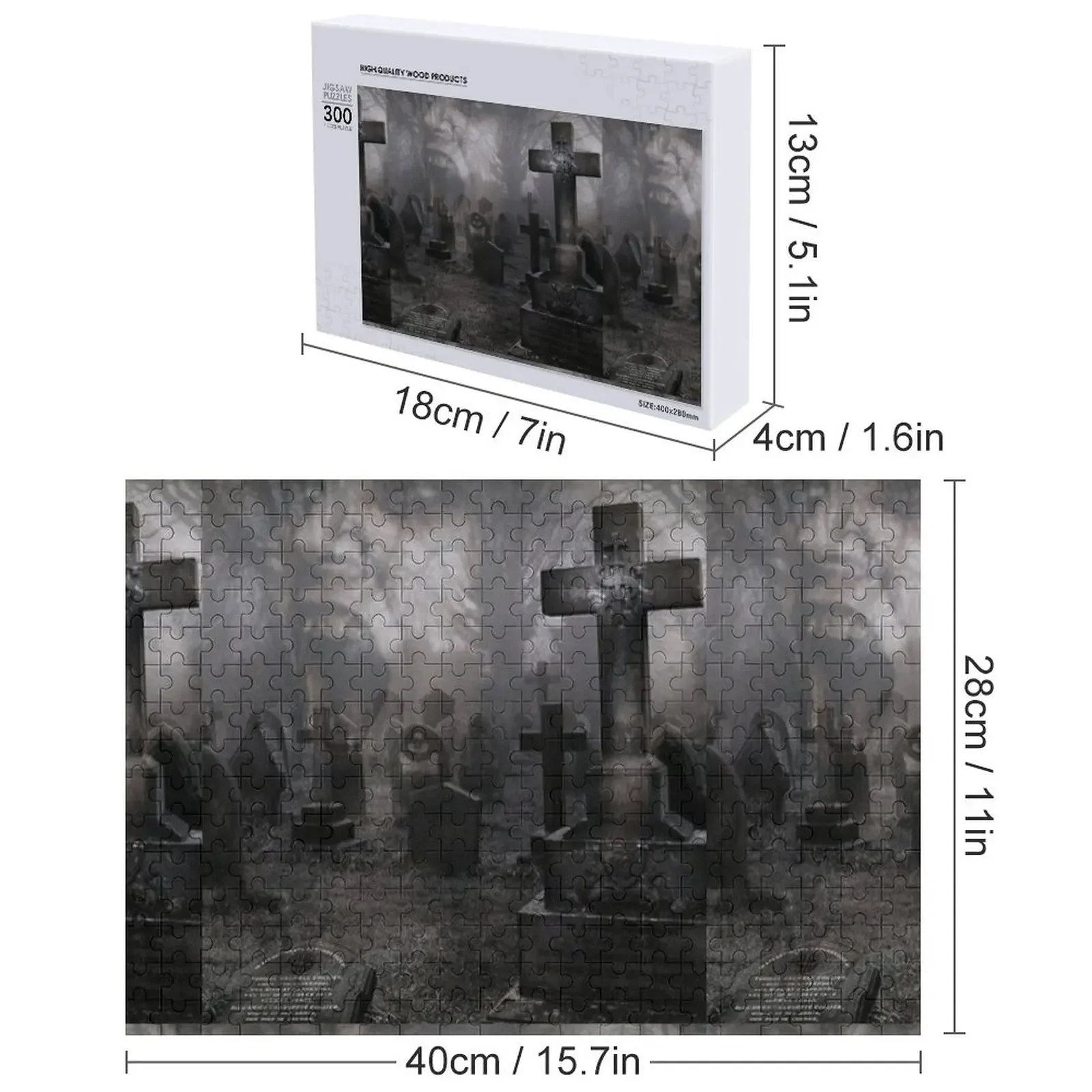 Puzzle na cmentarz, puzzle dla dzieci z własnymi elementami, drewniane puzzle dla dorosłych, kompozycje dla dzieci, puzzle.