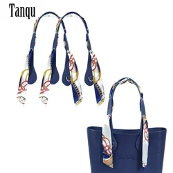 New Arrival Long PU Handles Flat With Airhole Plus Floral Strap Scarf Neckerchief Decoration for OBag for EVA O Bag Body