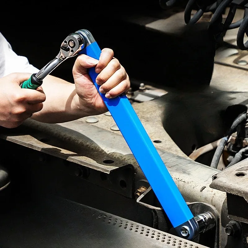 

Compact Offset Extension Wrench 4 Adapter Dual Purpose Impact Socket Ratchet for Automotive Hand Tool