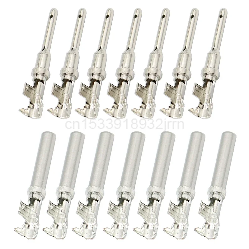 

50Pcs DT Auto Crimp Terminal Connectors Male Female Pins 1062-16-0122 / 1060-16-0122 For Car Engine 14-20 AWG