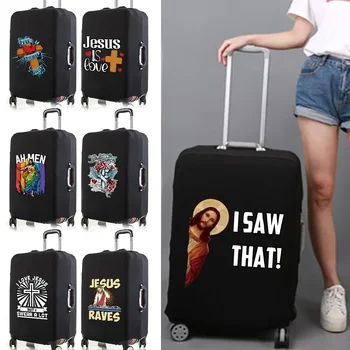 Reisekoffer-Abdeckung, elastische Schutzhülle, 2023, neuer Druck, Traveling Essentials-Zubehör für 18–32 Zoll Staub-Gepäckabdeckungen