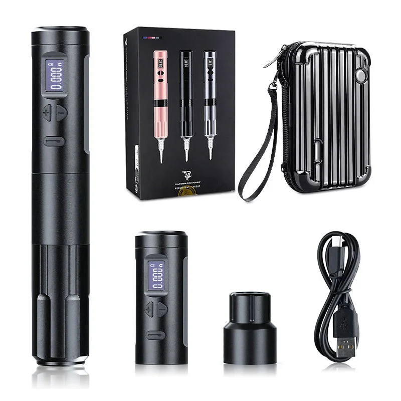 Professional K6003 Tattoo Machine 3.5mm Stroke Wired Wireless Dual Mode Tattoo Pen Hollow Cup Motor for Permanent Makeup
