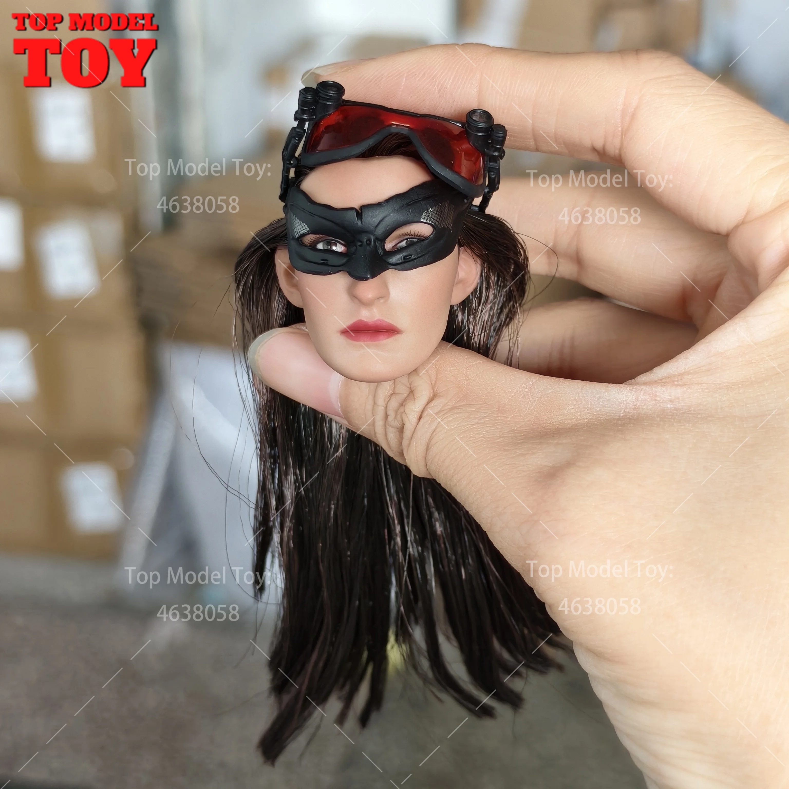 1/6 스케일 앤 해서웨이 헤드 스컬프처 PVC 모델 마스크 포함 12인치 여성 군인 액션 피규어 바디 인형 대폭 할인