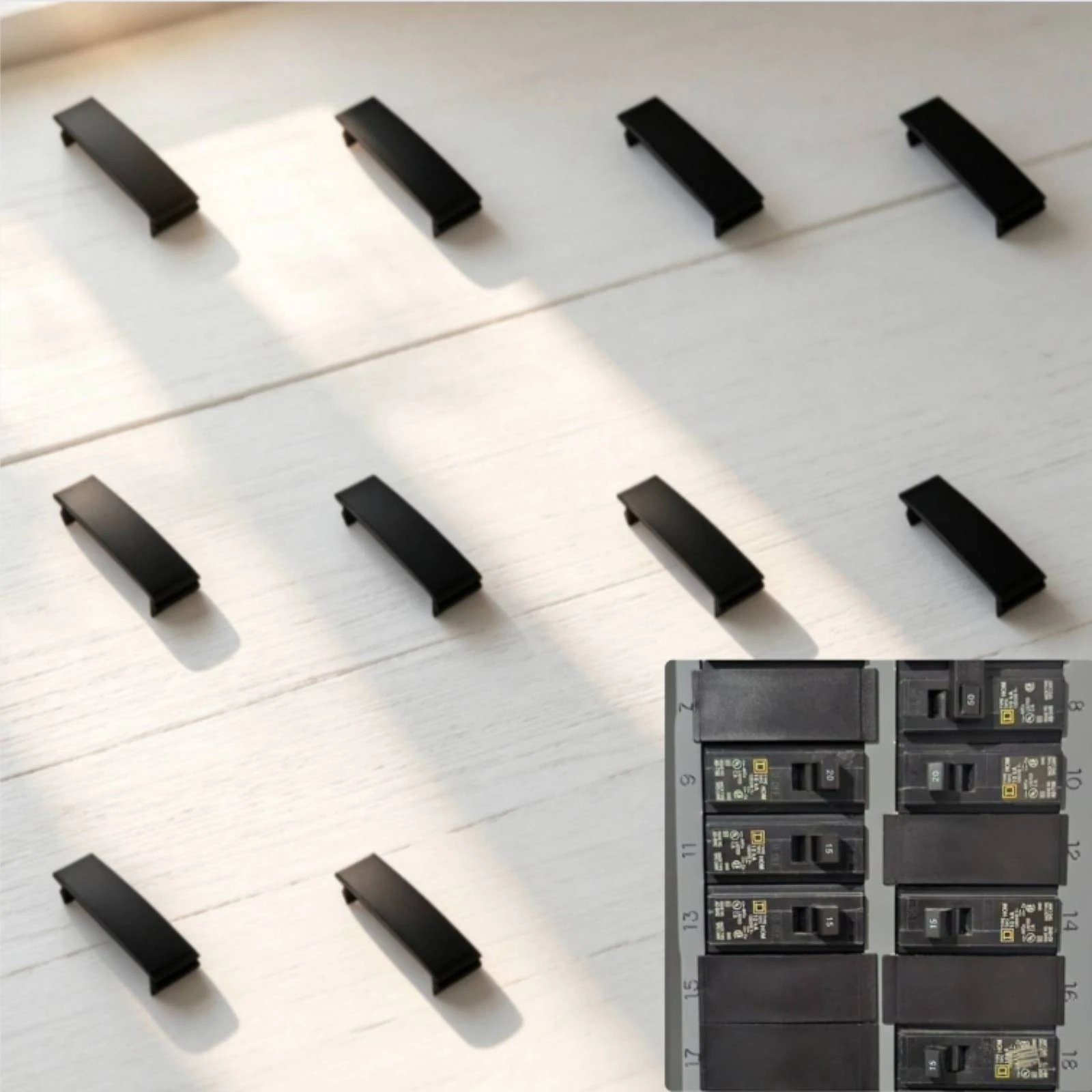 10 Pieces Circuit Breaker Cover Safeguarding Distribution Box Cover Circuit Breaker Box Easy to Install Wear-Resistant